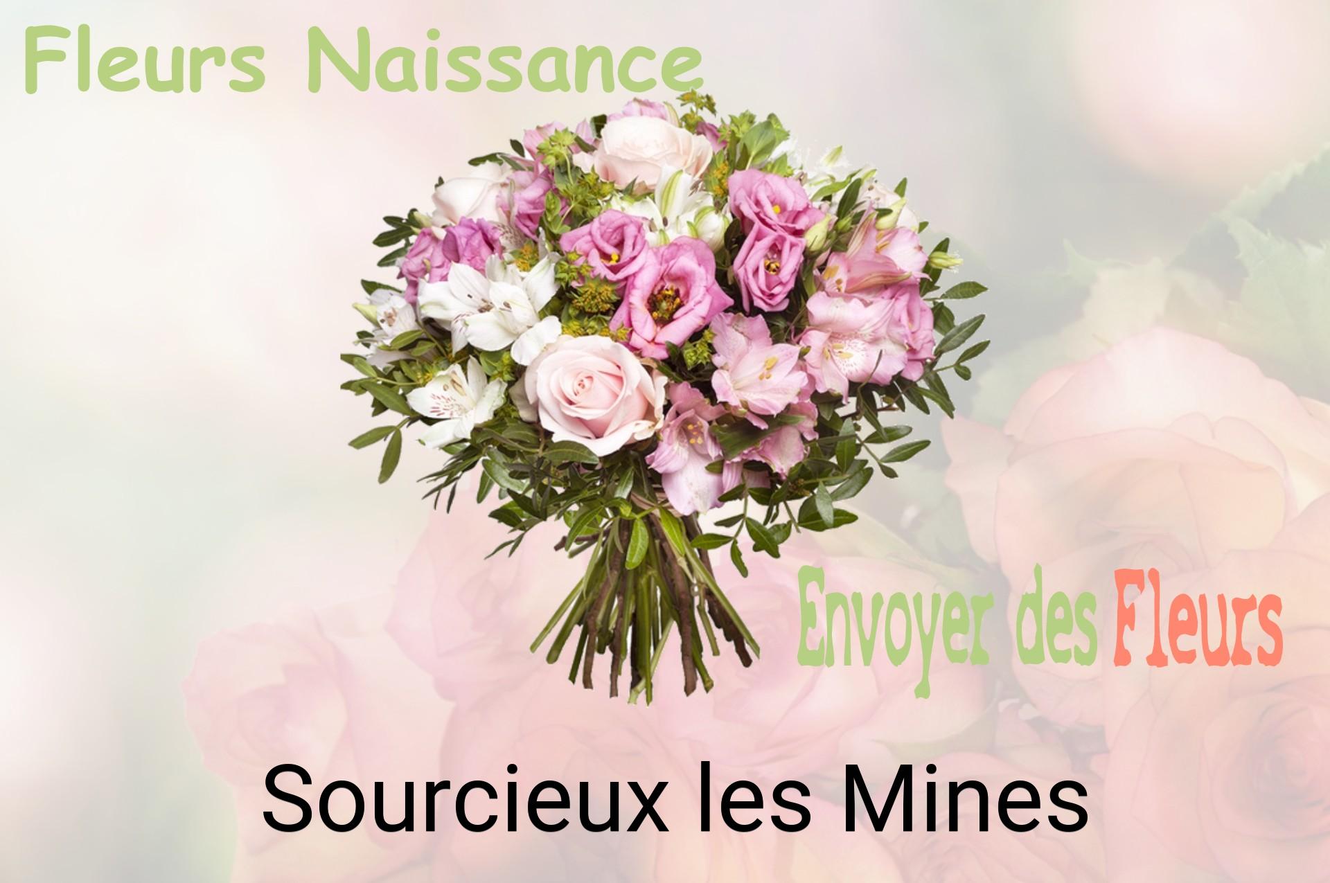 Bouquet de fleurs de naissance livré à Sourcieux-les-Mines
