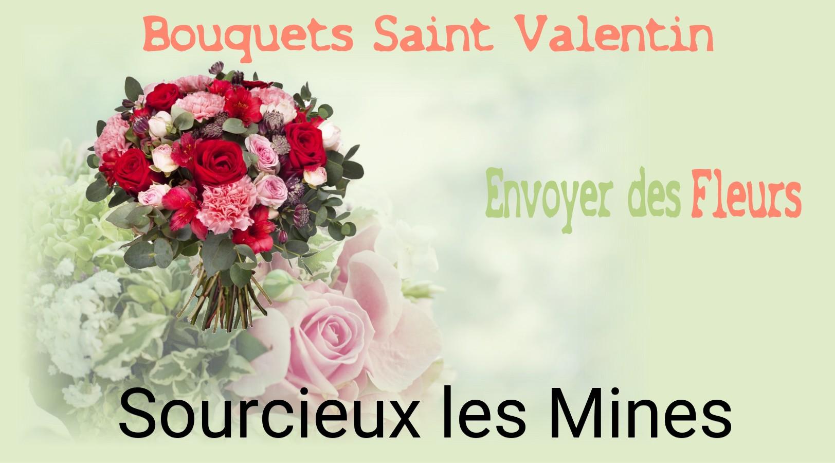 Roses de Saint-Valentin livrées à Sourcieux-les-Mines